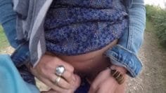i-empty-the-balls-in-my-blue-thong-outdoors