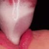 CLOSE UP: BEST Milking MOUTH made You CUM TWICE in CONDOM! Broke the CONDOM and Got All CUM! BLOWJOB