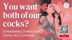ASMR Audio Porn: MFM Threesome in a Hotel Room with Double Penetration & Cock Sharing – Erotic Audio for Women